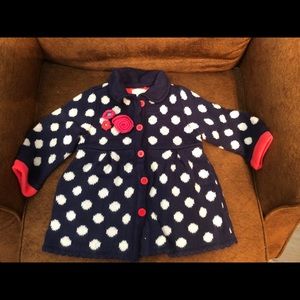 Adorable Baby Girl Knitted Sweater Dress/Coat 12m